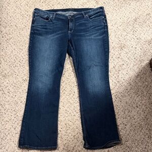 Silver Jeans Dark Blue Flare Women's Jeans